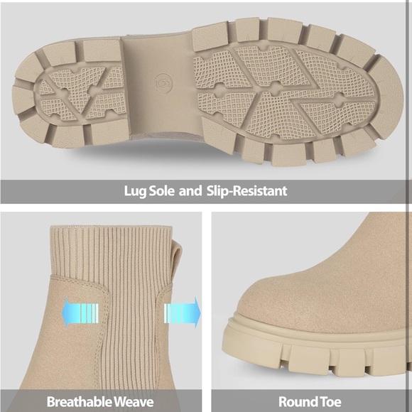 Women's Nude Chelsea Boots Size 9 - Picture 4 of 6